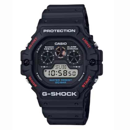 CASIO G-SHOCK DW-5900-1 BLACK RESIN BAND DIGITAL MEN WATCH
